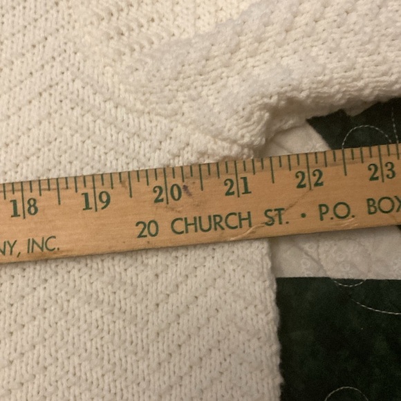 Old Navy chevron stitch polar bear off white womens sweater XXL cozy fireside - Picture 6 of 8